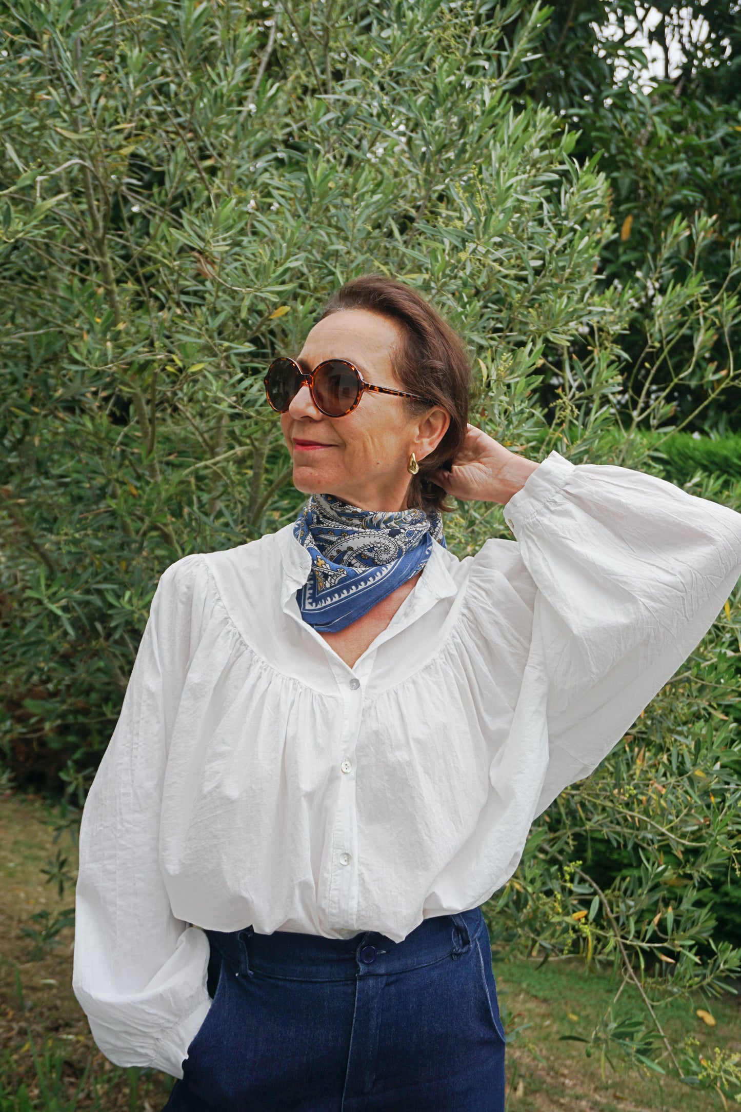 Blouse fluide coton blanche