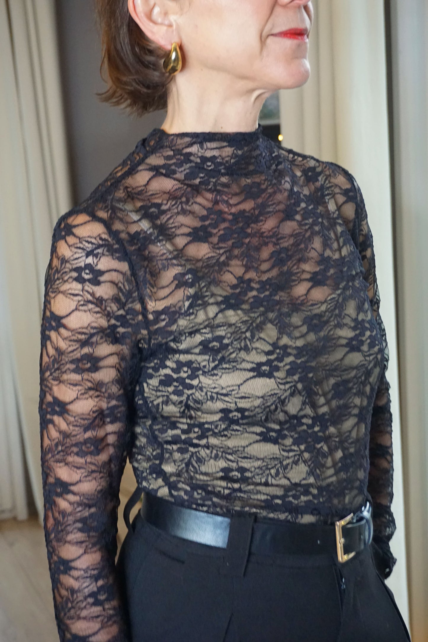 Body en dentelle noire