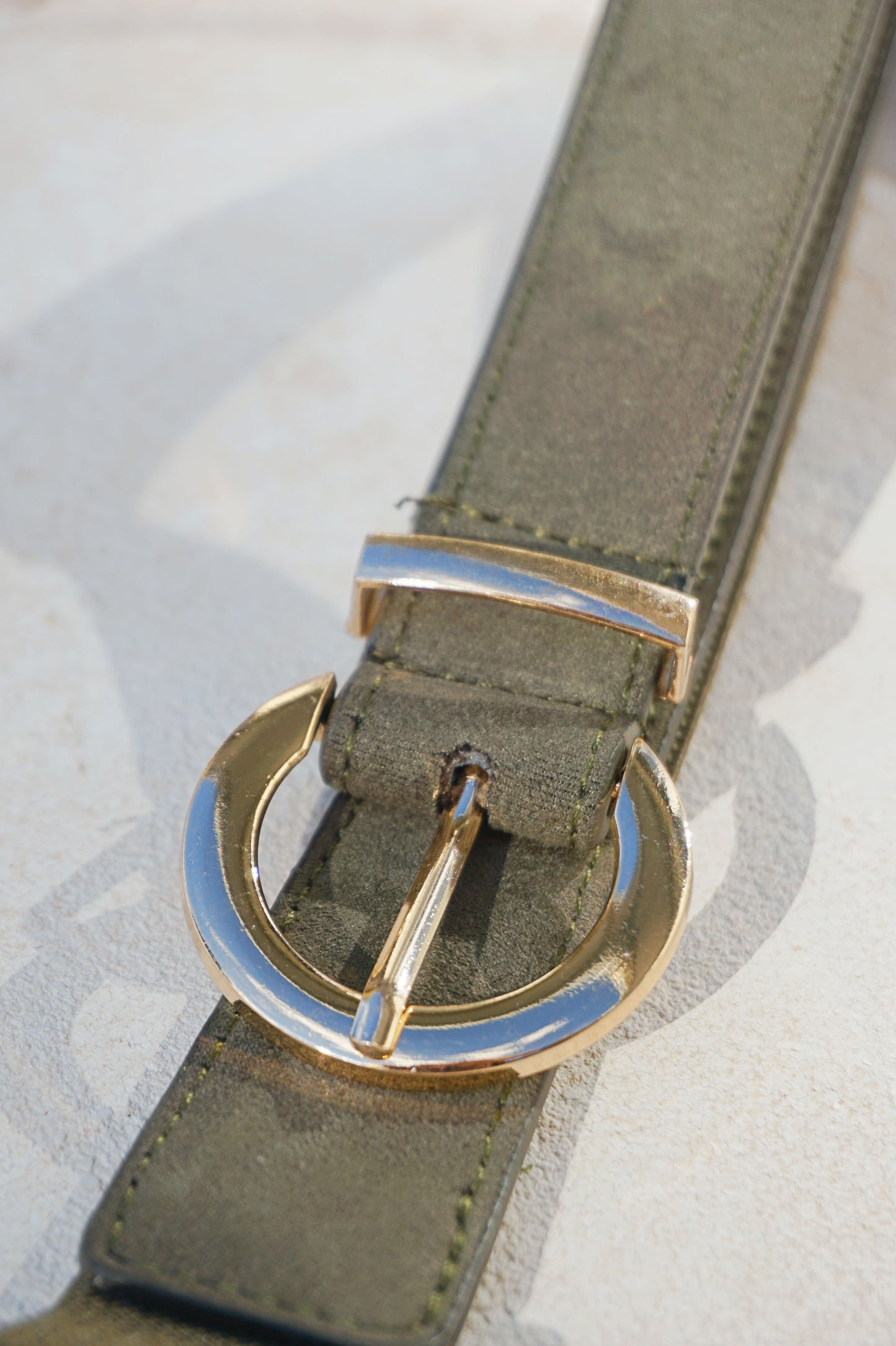 Ceinture kaki élastique