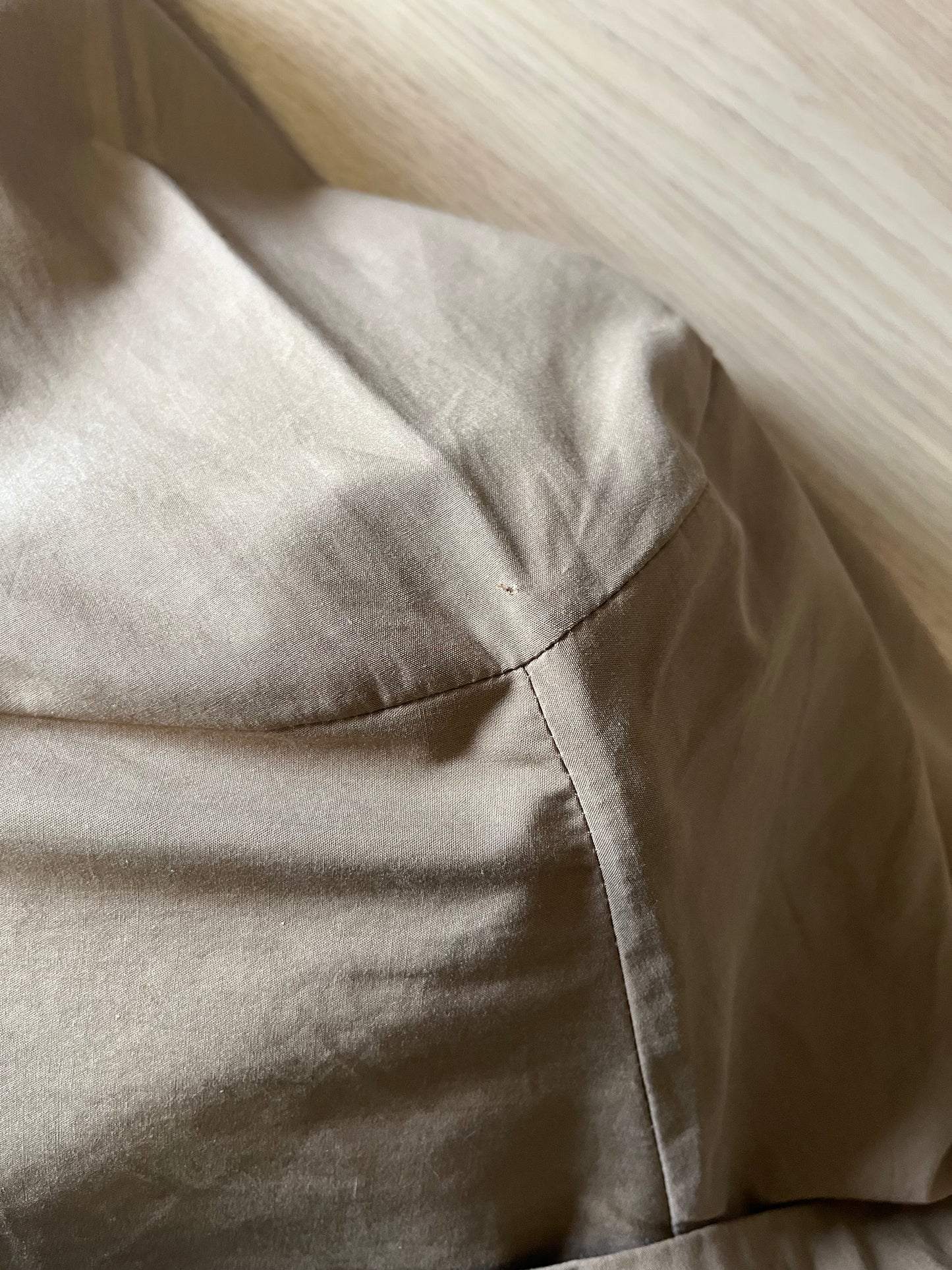 Robe longue camel ceinturée PETIT DÉFAUT