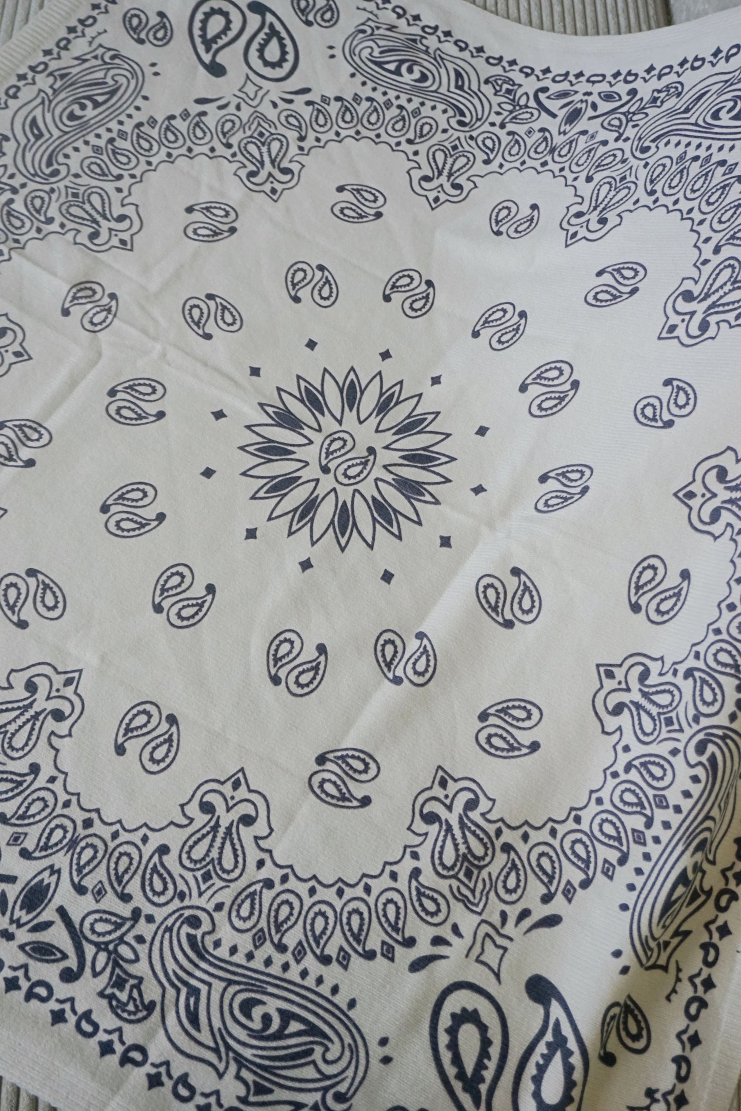 Echarpe bandana blanche