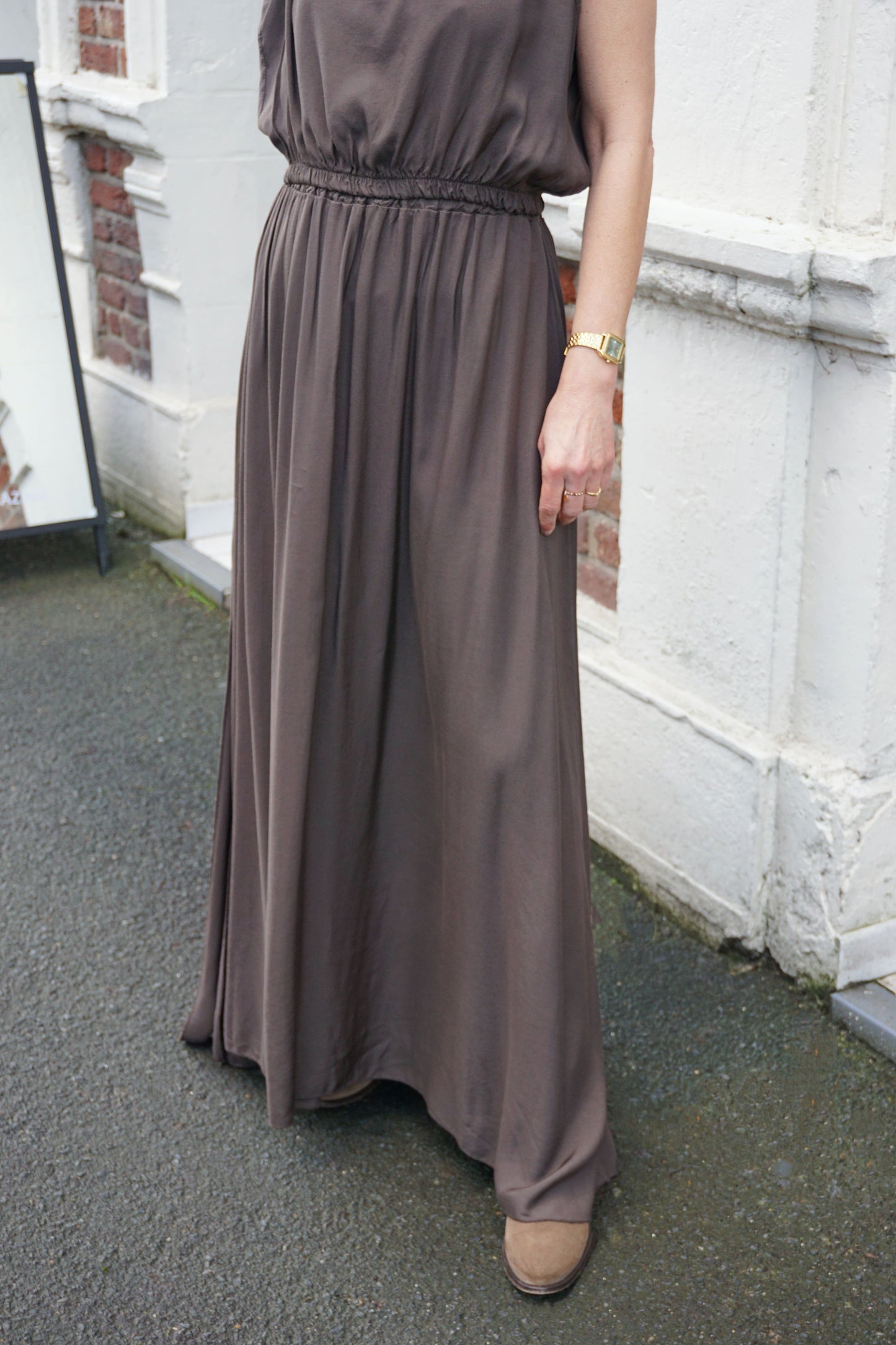 Ensemble marron top et jupe