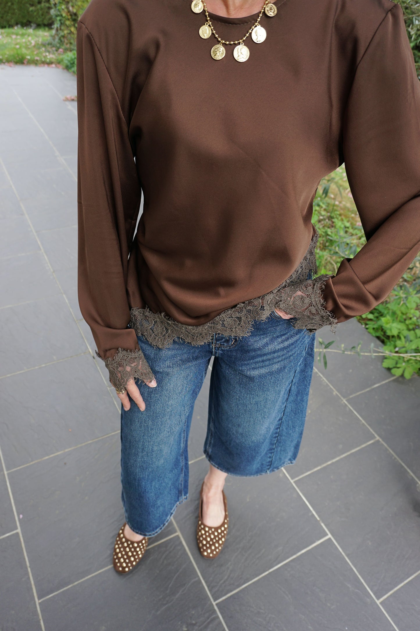 Bermuda jean bleu barrel