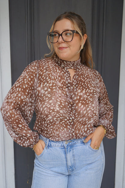 Blouse fluide motifs bambi