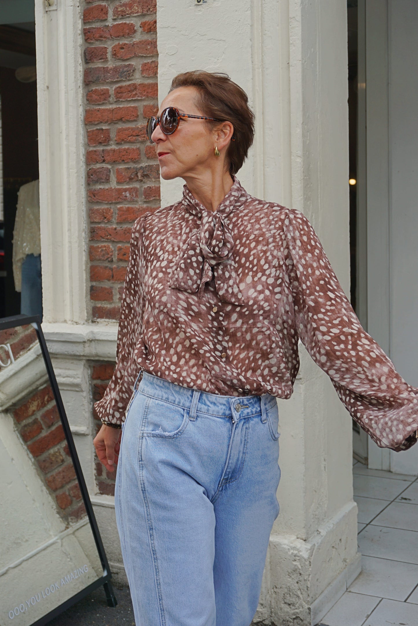Blouse fluide motifs bambi