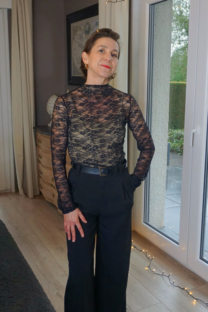 Body en dentelle noire