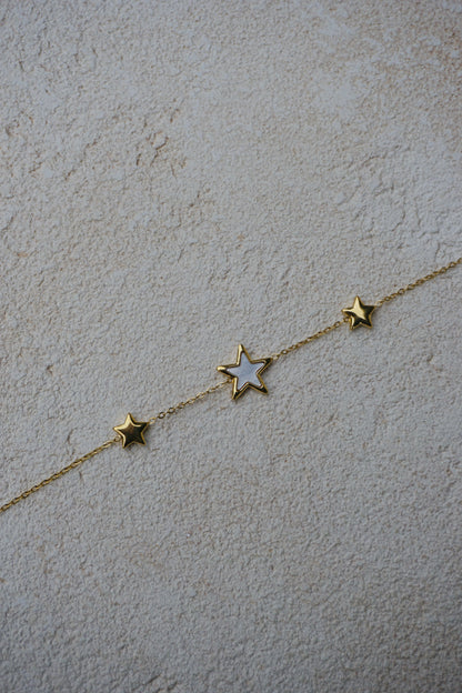 Bracelet dorée étoiles