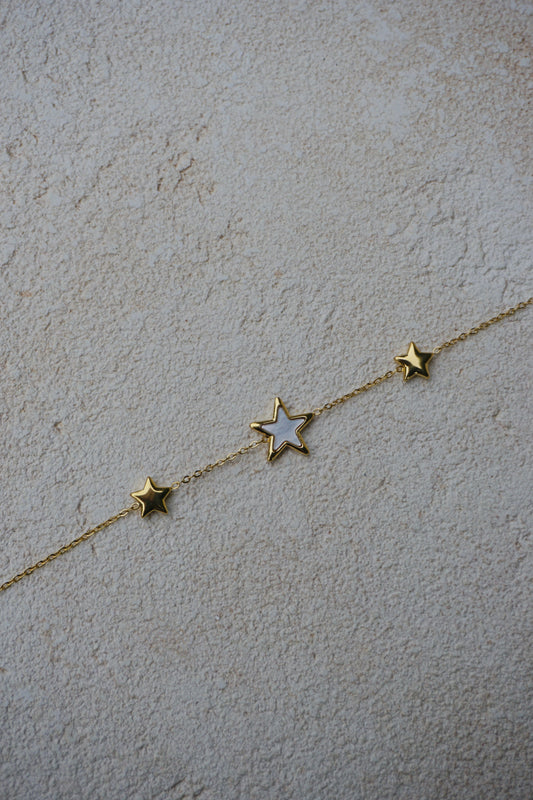 Bracelet dorée étoiles