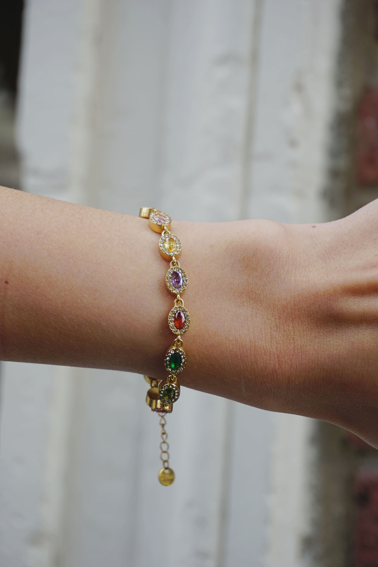 Bracelet doré multicolore