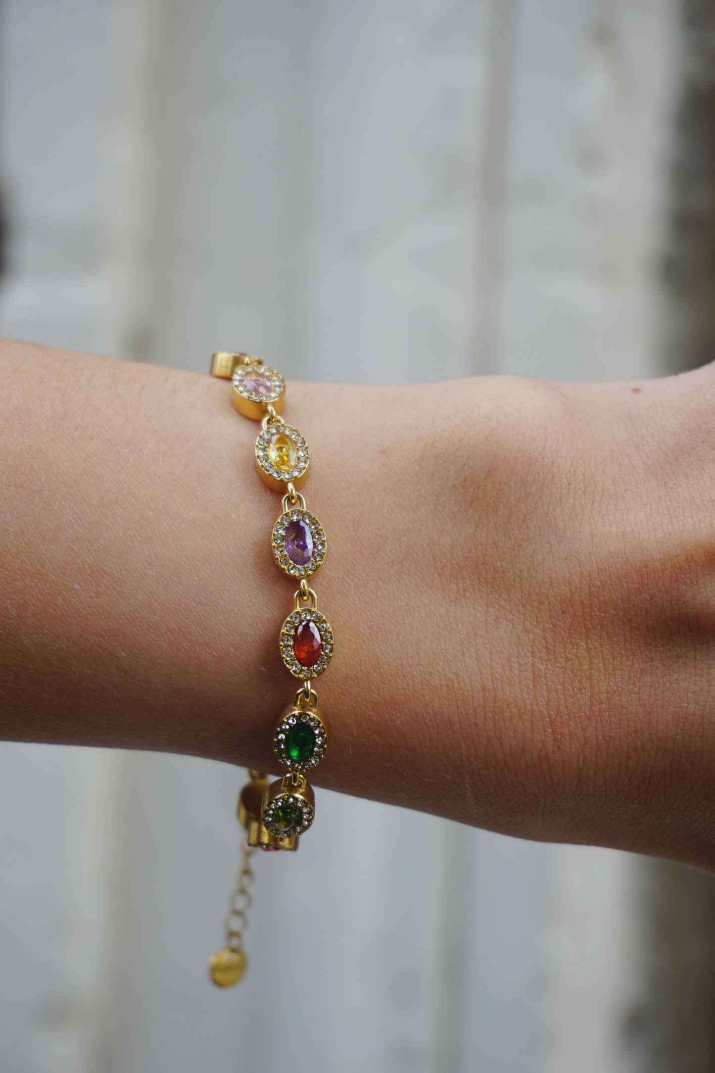 Bracelet doré multicolore