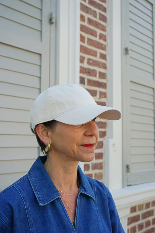 Casquette en coton crème