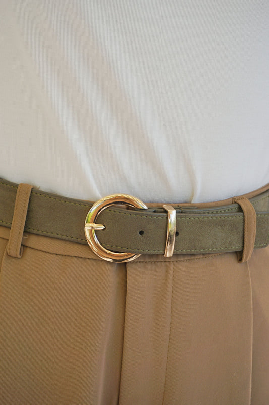 Ceinture kaki élastique