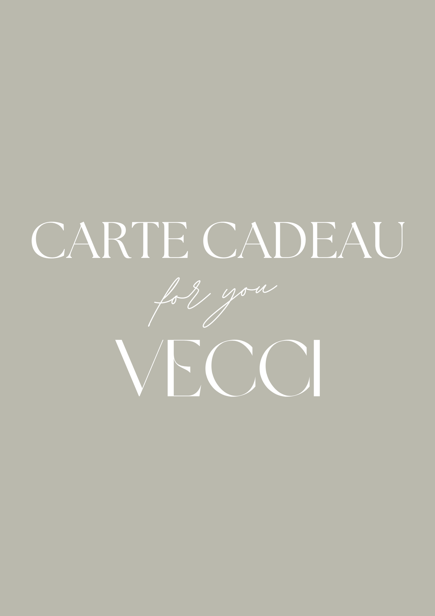 Carte-cadeau VECCI