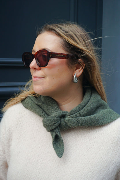 Écharpe Sophie Scarf triangle kaki