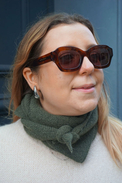 Écharpe Sophie Scarf triangle kaki
