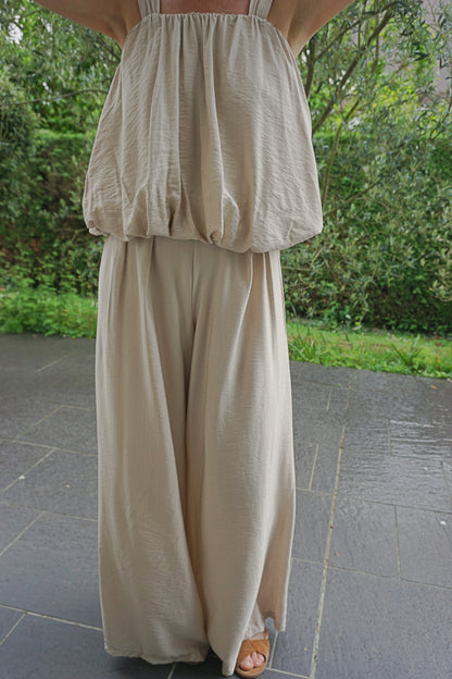 Ensemble bouffant taupe fluide