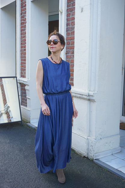 Ensemble effet jean top et jupe