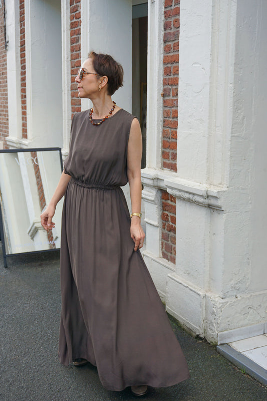 Ensemble marron top et jupe