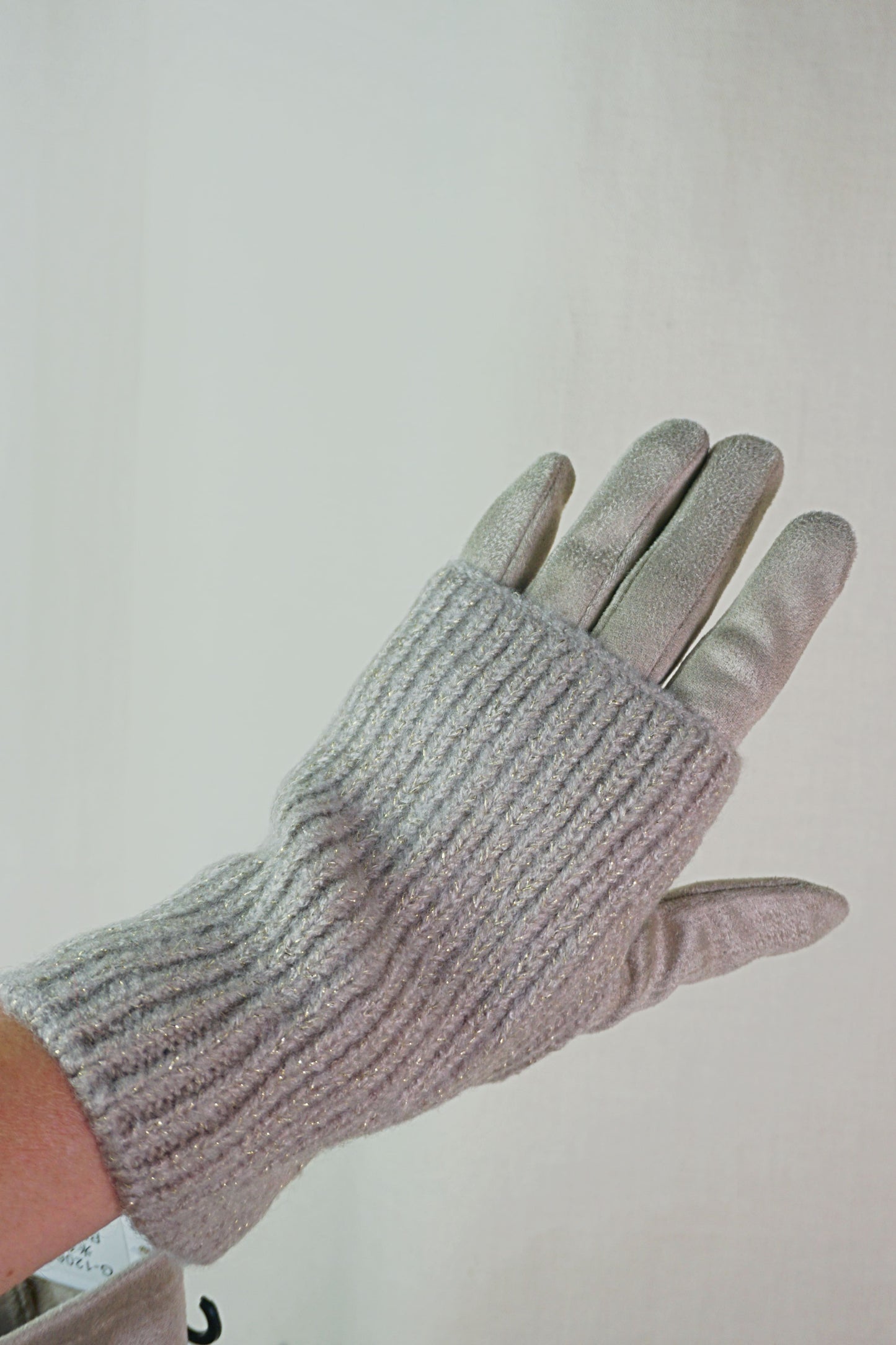 Gants beiges et dorés style mitaines