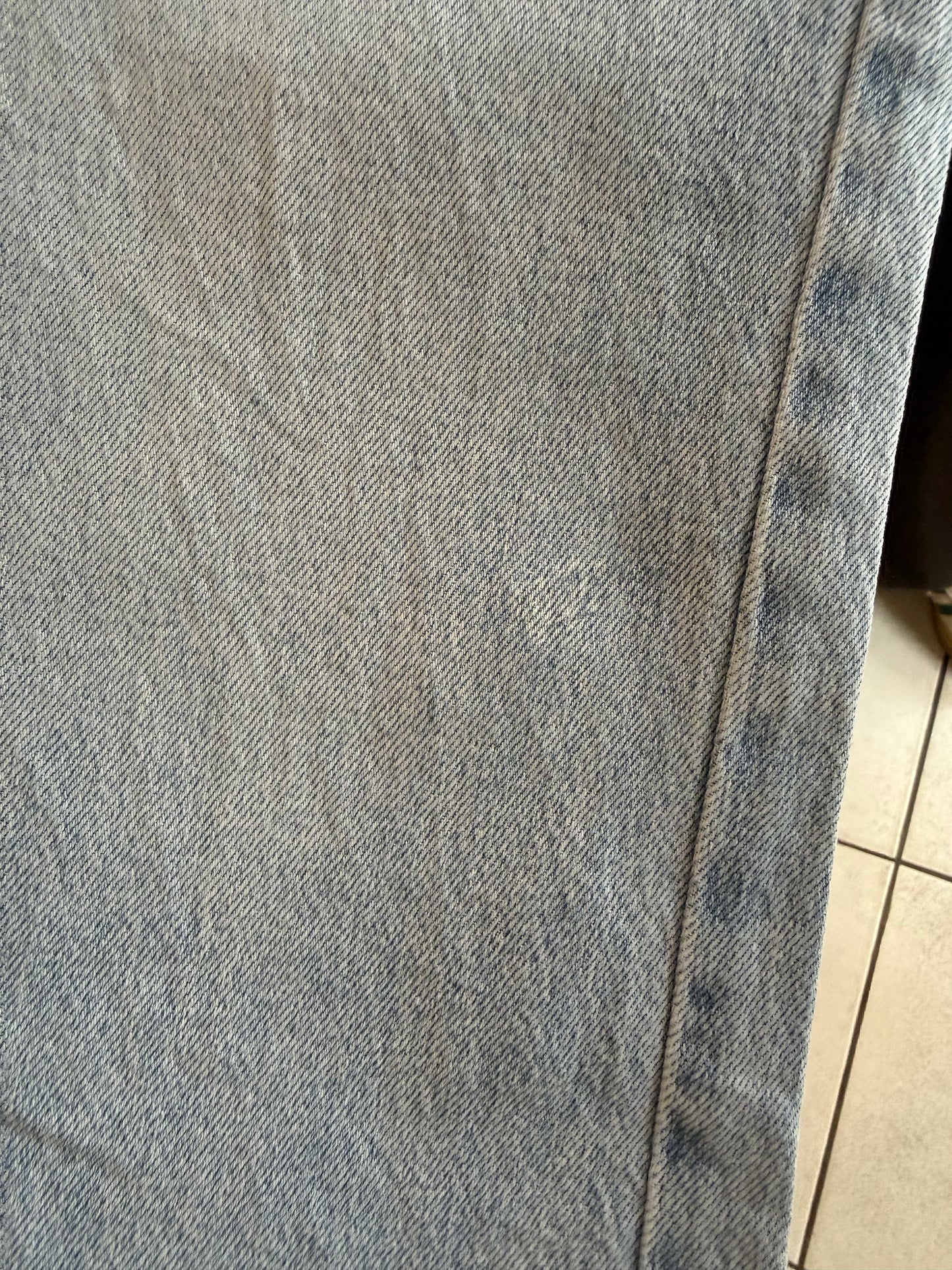 PETIT DÉFAUT Jean wide leg empiècement bleu clair