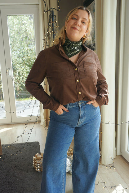 Jean palazzo wide leg bleu