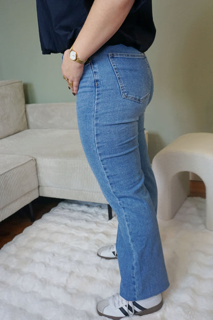 Jean wide leg bleu clair