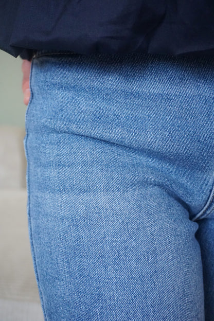 Jean wide leg bleu clair
