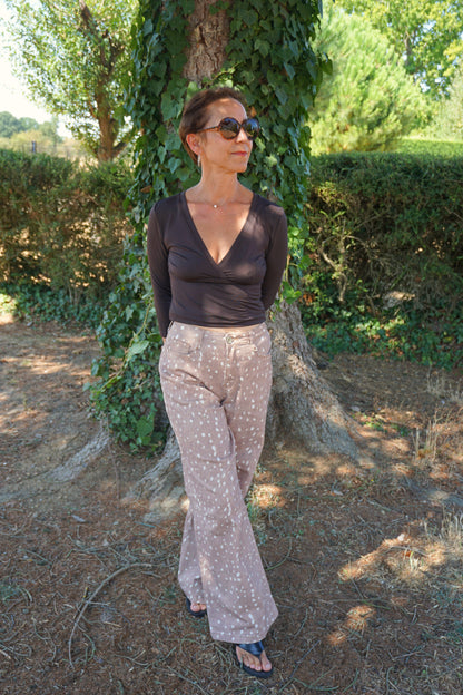 Jean wide leg motifs bambi