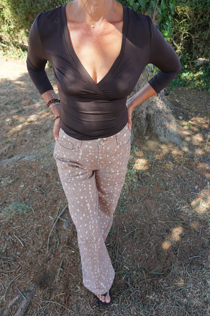 Jean wide leg motifs bambi