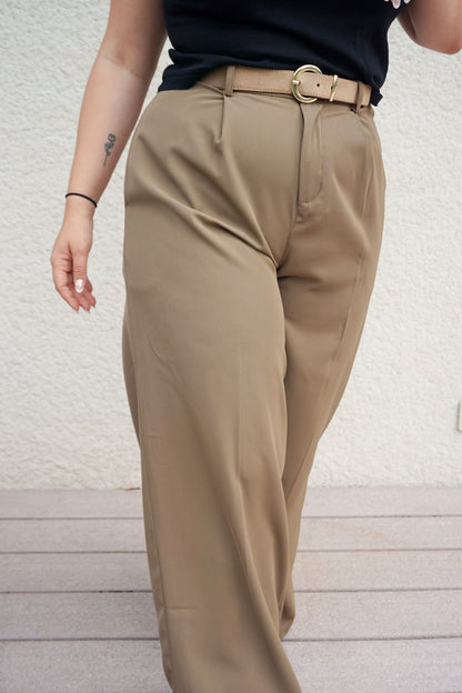 Brown wide leg pants