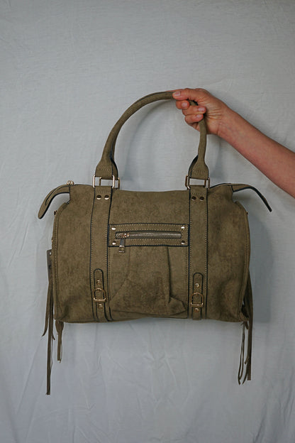Sac simili daim kaki