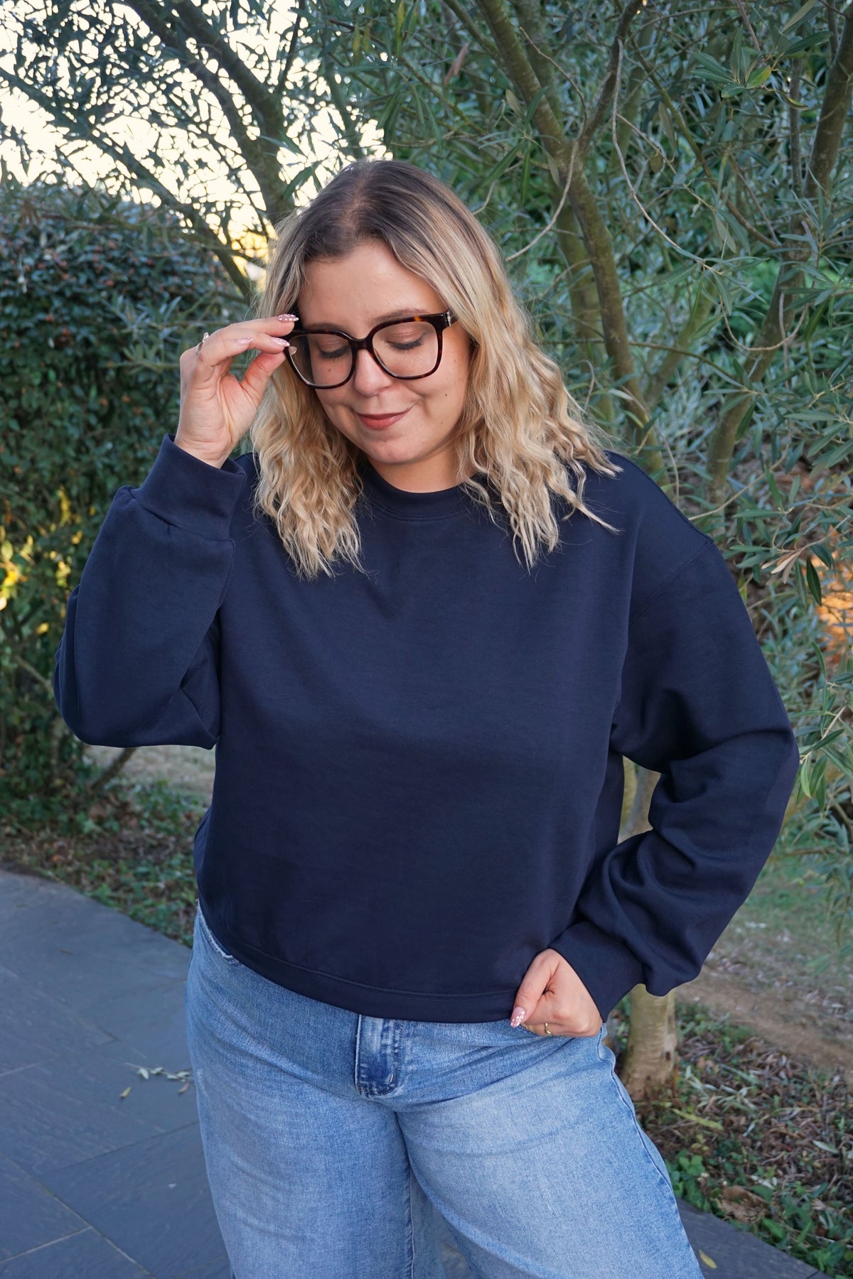 Sweat bleu marine angel