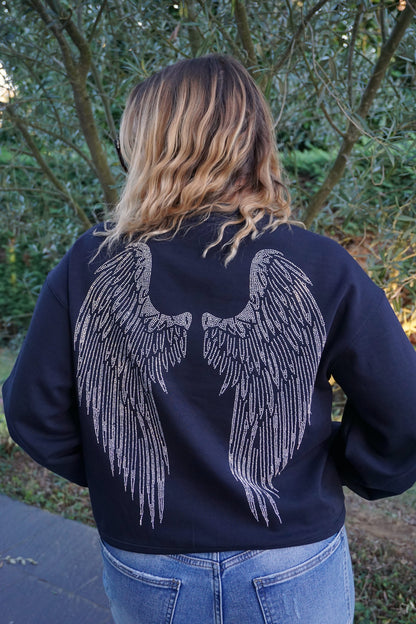 Sweat bleu marine angel