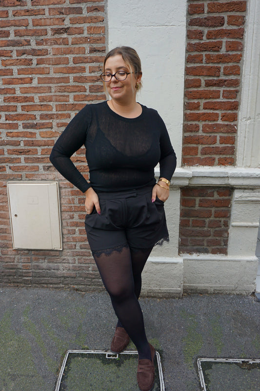 Top noir transparence