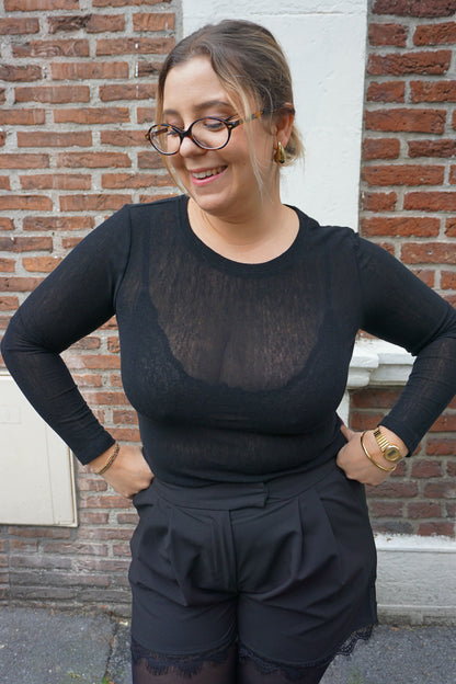 Top noir transparence