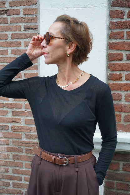 Top noir transparence
