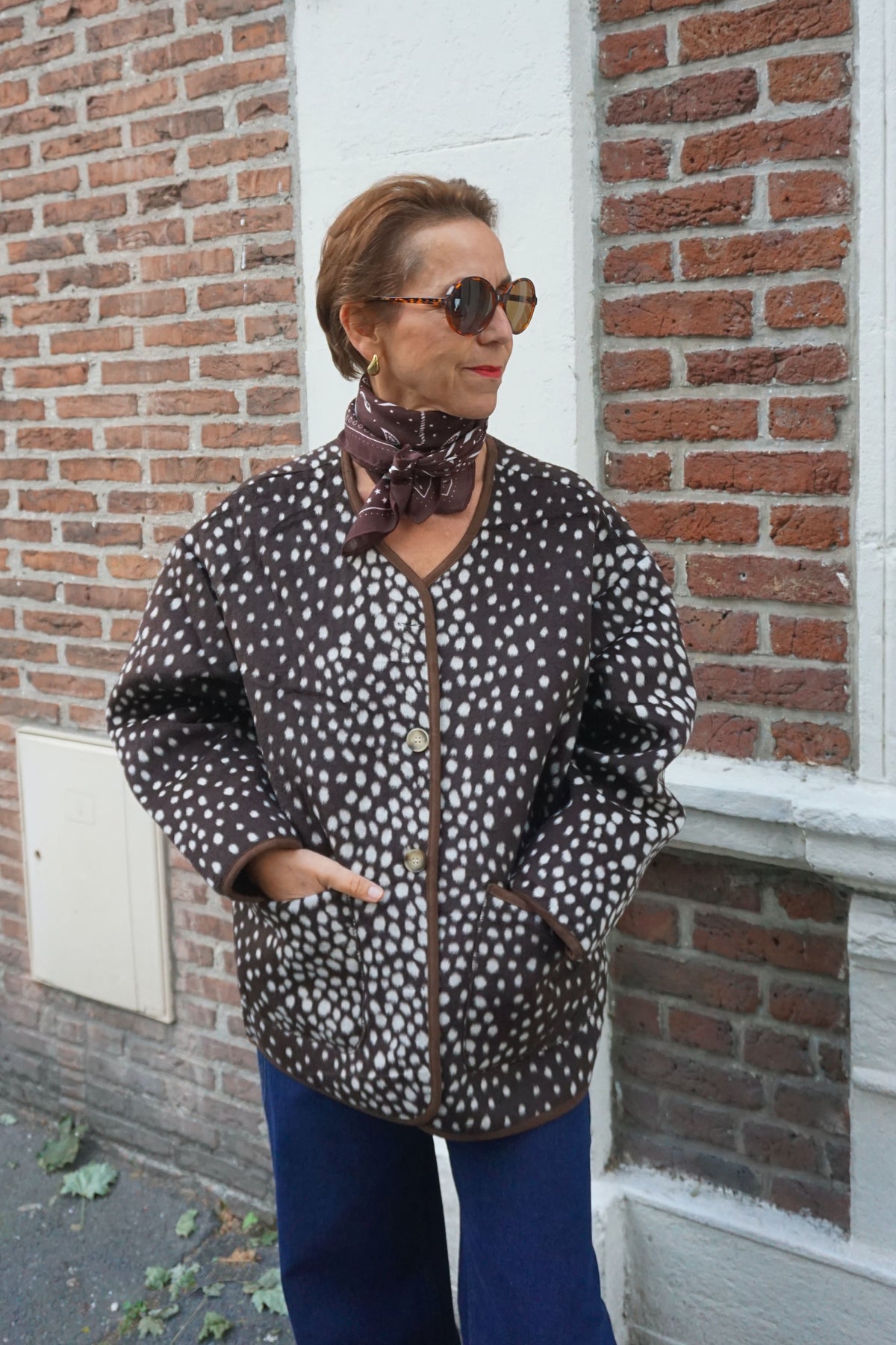 Veste bambi marron chocolat