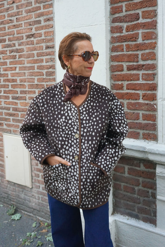 Veste bambi marron chocolat