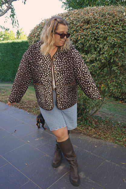 Veste bambi marron chocolat