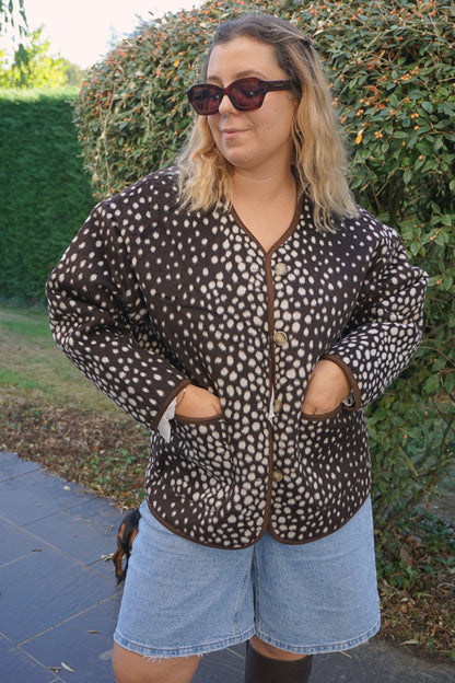 Veste bambi marron chocolat