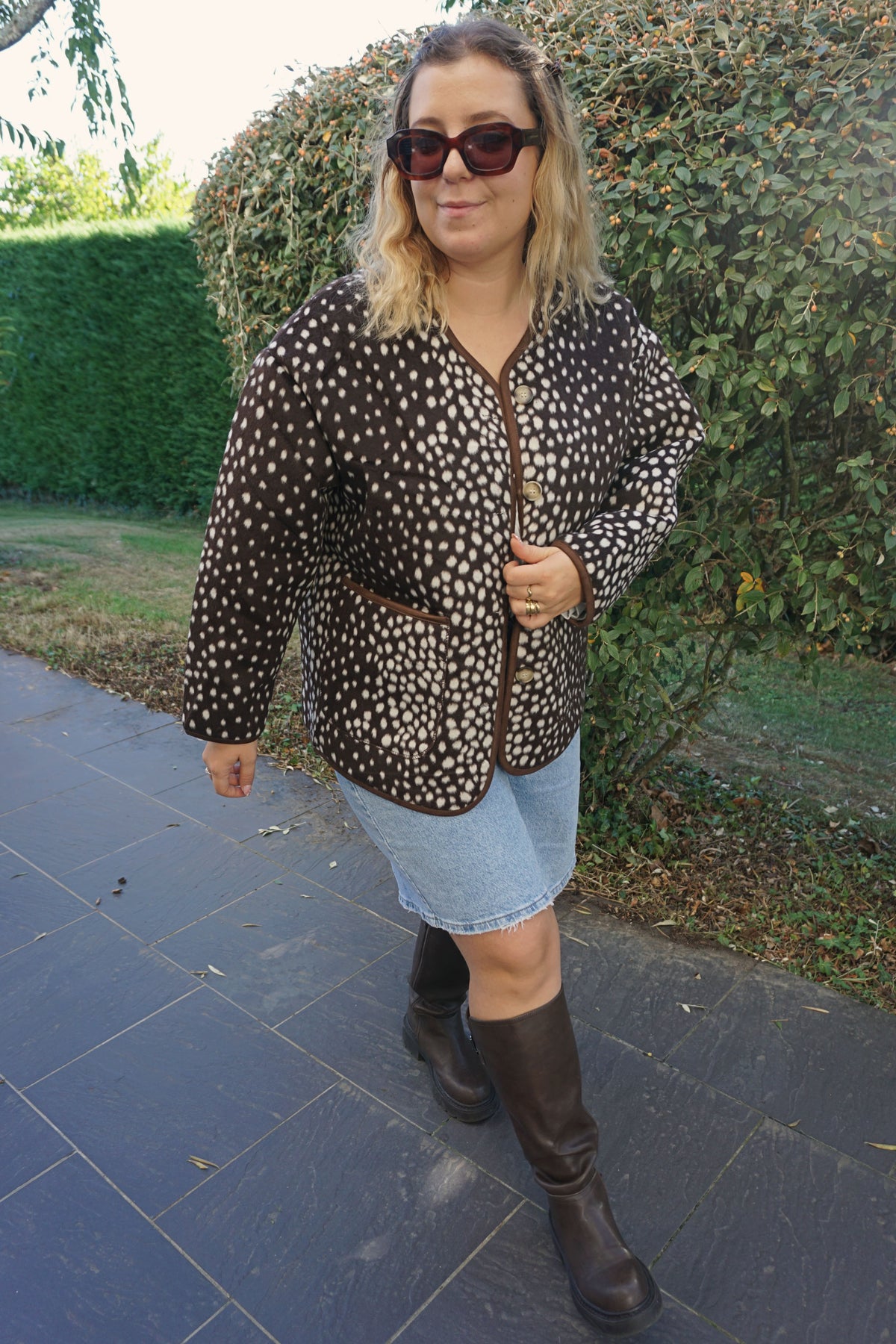 Veste bambi marron chocolat