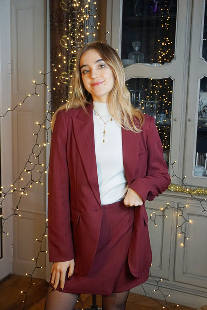 Blazer bordeaux tailleur