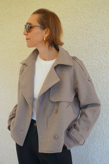 Veste taupe café