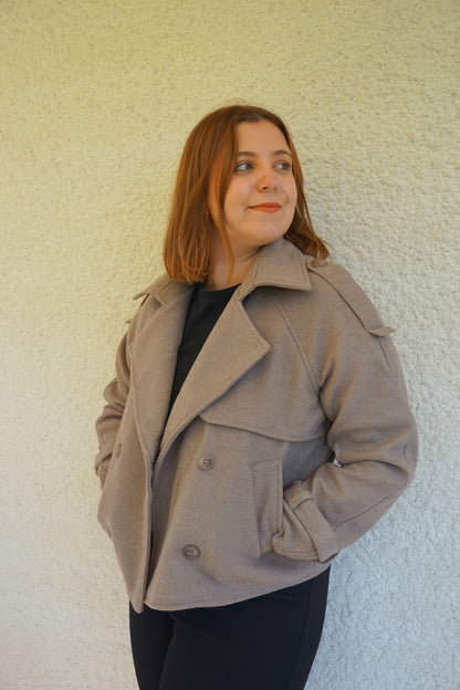 Veste taupe café