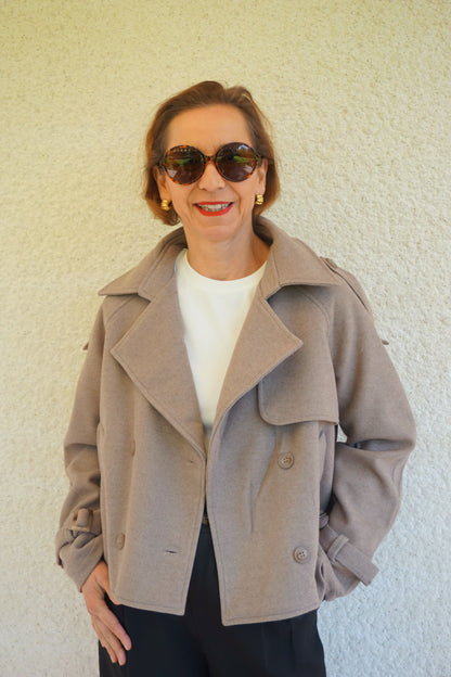 Veste taupe café