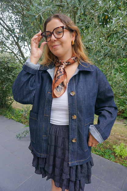 Veste en jean brut