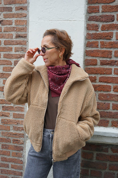 Veste polaire beige