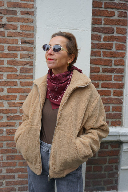 Veste polaire beige